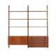 Étagère modulaire en teck, design danois, années 1960, conçue par Rud Thygesen