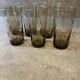 6 Luminarc smoked glass glasses
