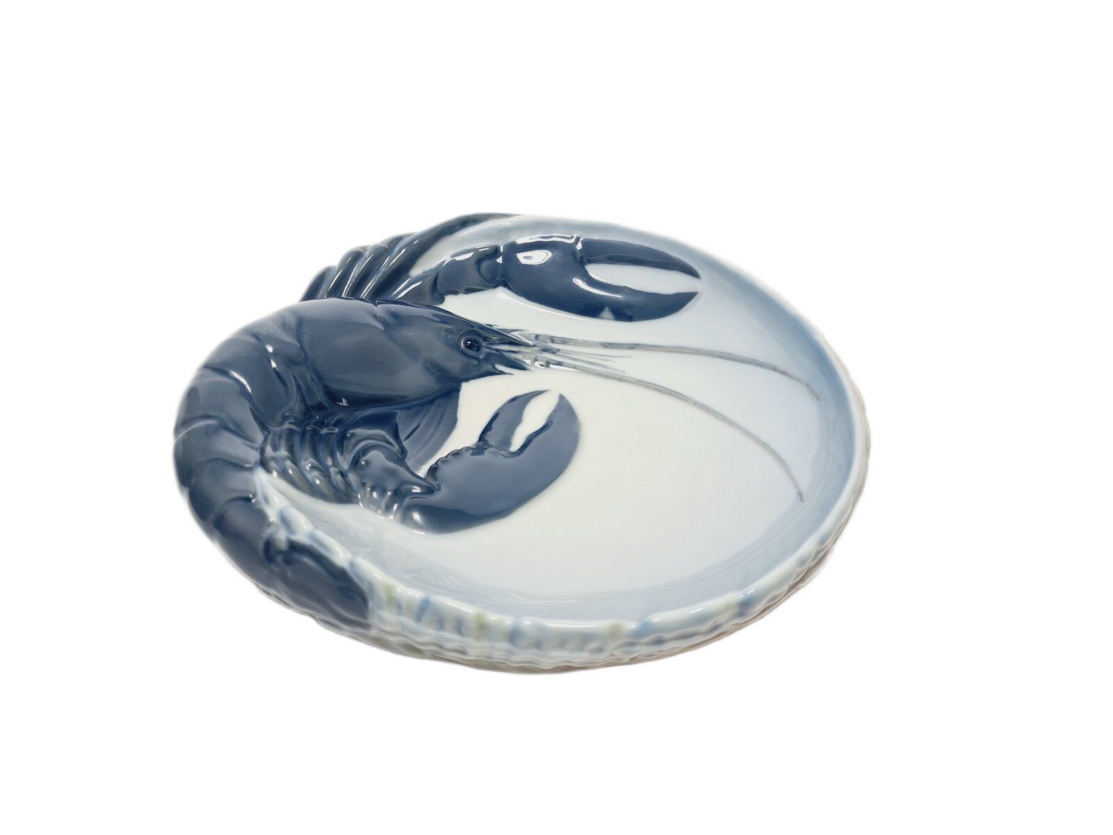 Danish porcelain plate with lobster from Royal Copenhagen, 1950s