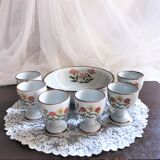 Set of 6 shells with stoneware cup Bergère de France