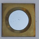 Set of 9 oriental brass mirrors