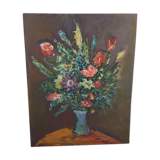 Nature table dead flowers.