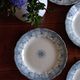 Set of 6 plates iron earth H Boulenger Choisy-le-Roi