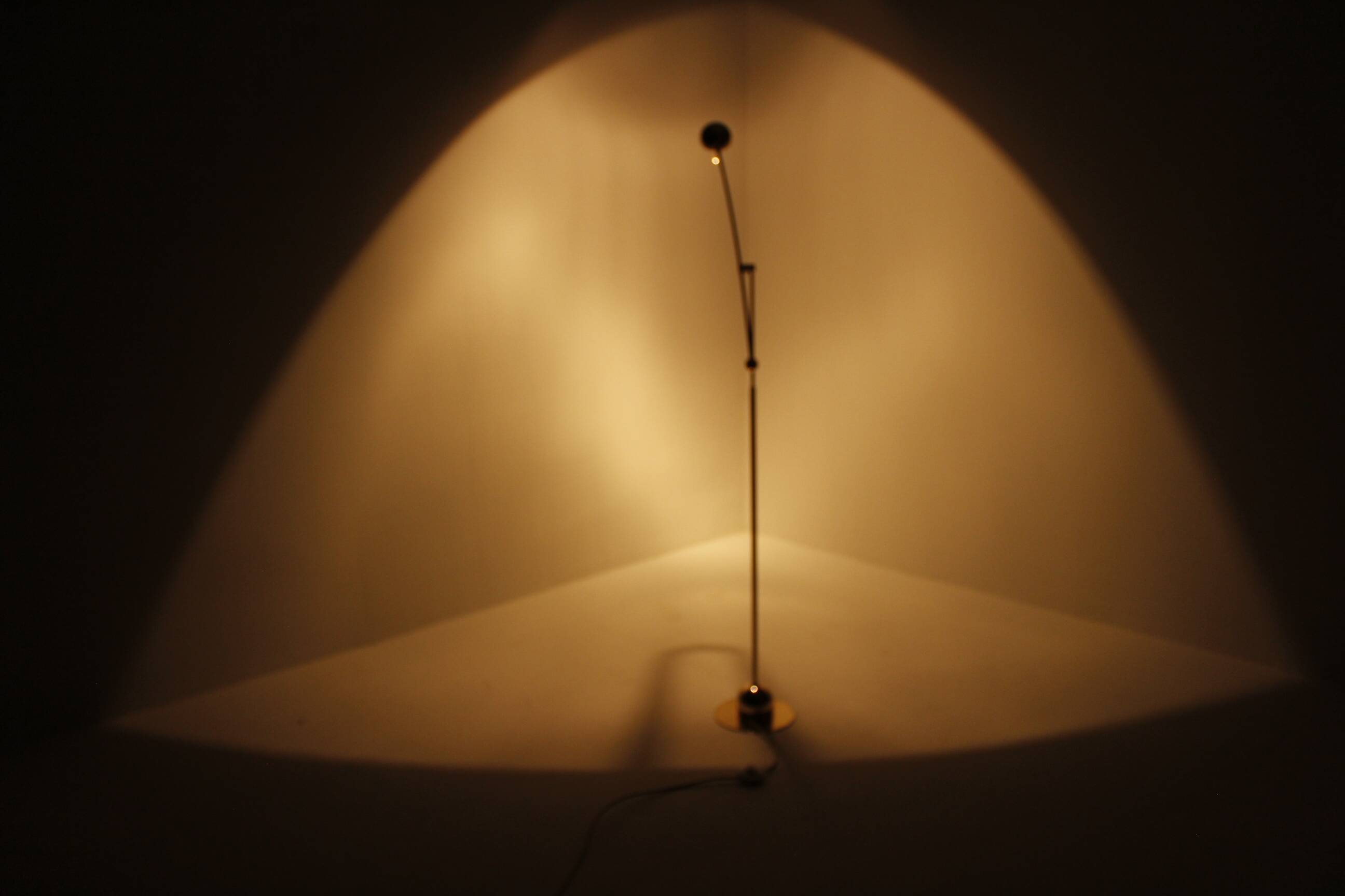 Brass Floor Lamp from Massive, Belgium, 1980s