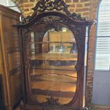 Dutch mahogany display case