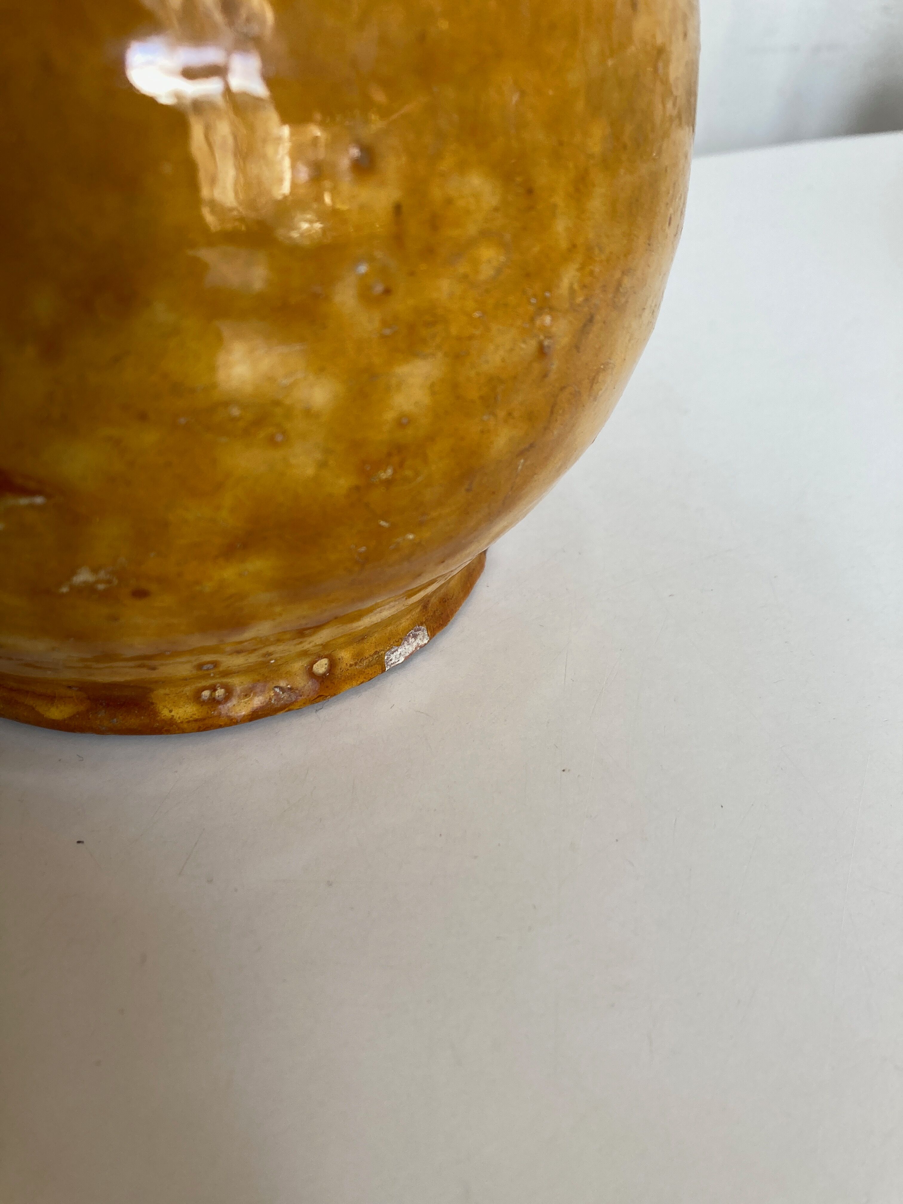 Pitcher of glazed earth Provence 1950