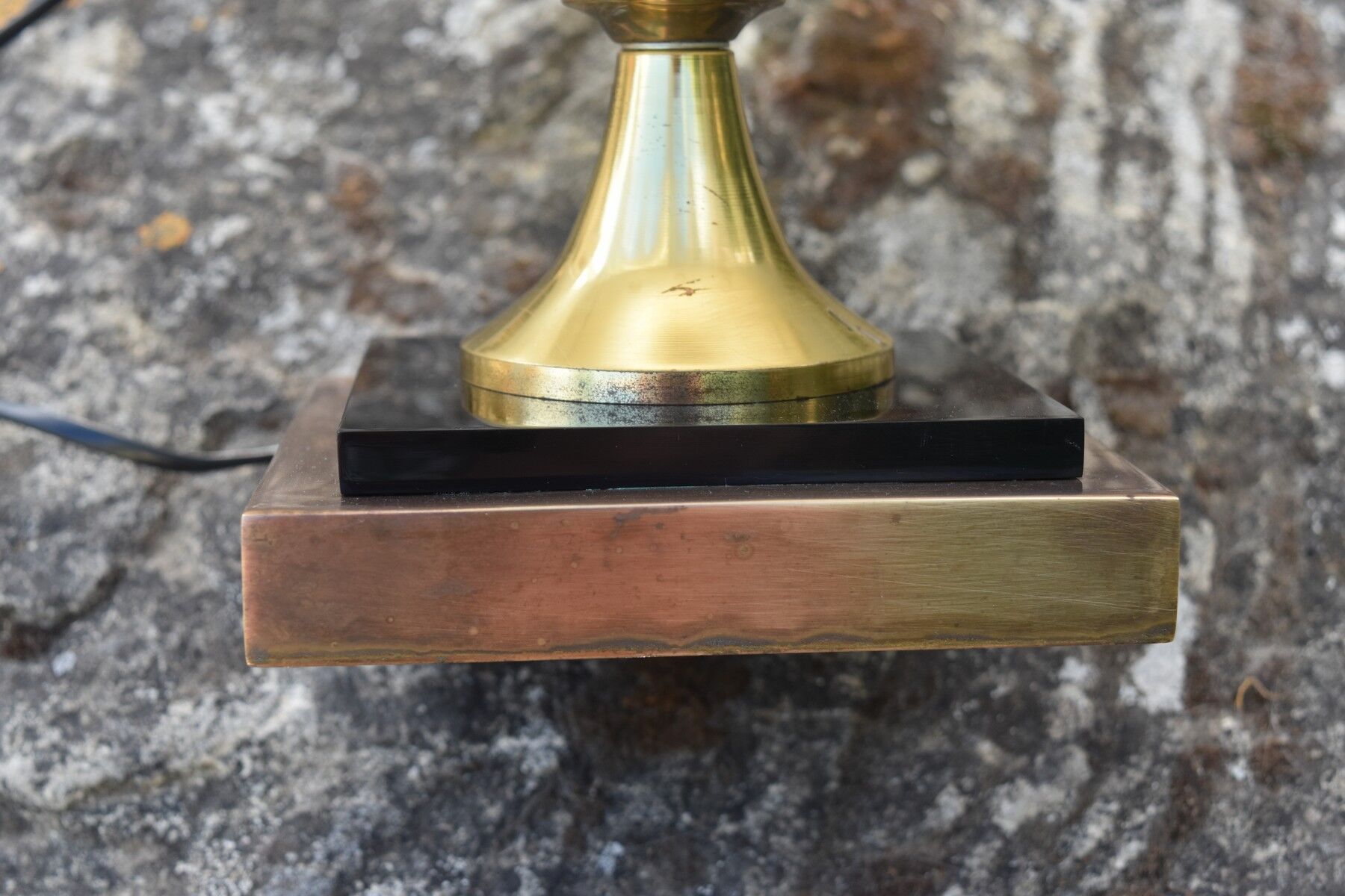 Maison Rougier vintage palm-shaped lamp from the 1970s to 1980s