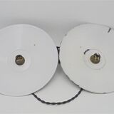 Trio of green suspensions in enamelled sheet metal