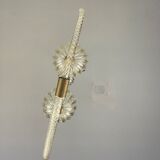 Venetian chandelier in murano glass and brass circa 1950