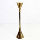 Scandinavian brass candle holder