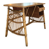 1960s Rattan Desk