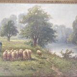Oil on canvas by Gaston Corbier (1869-1945)