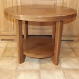 Mahogany coffee table Gaston Poisson art deco 1940