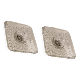 Exclusive Sputnik wall sconces in crystal by Peill & Putzler, Germany.