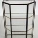 Vitrine Murale Vintage Verre Et Laiton