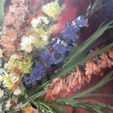 old painting "The gladioli"