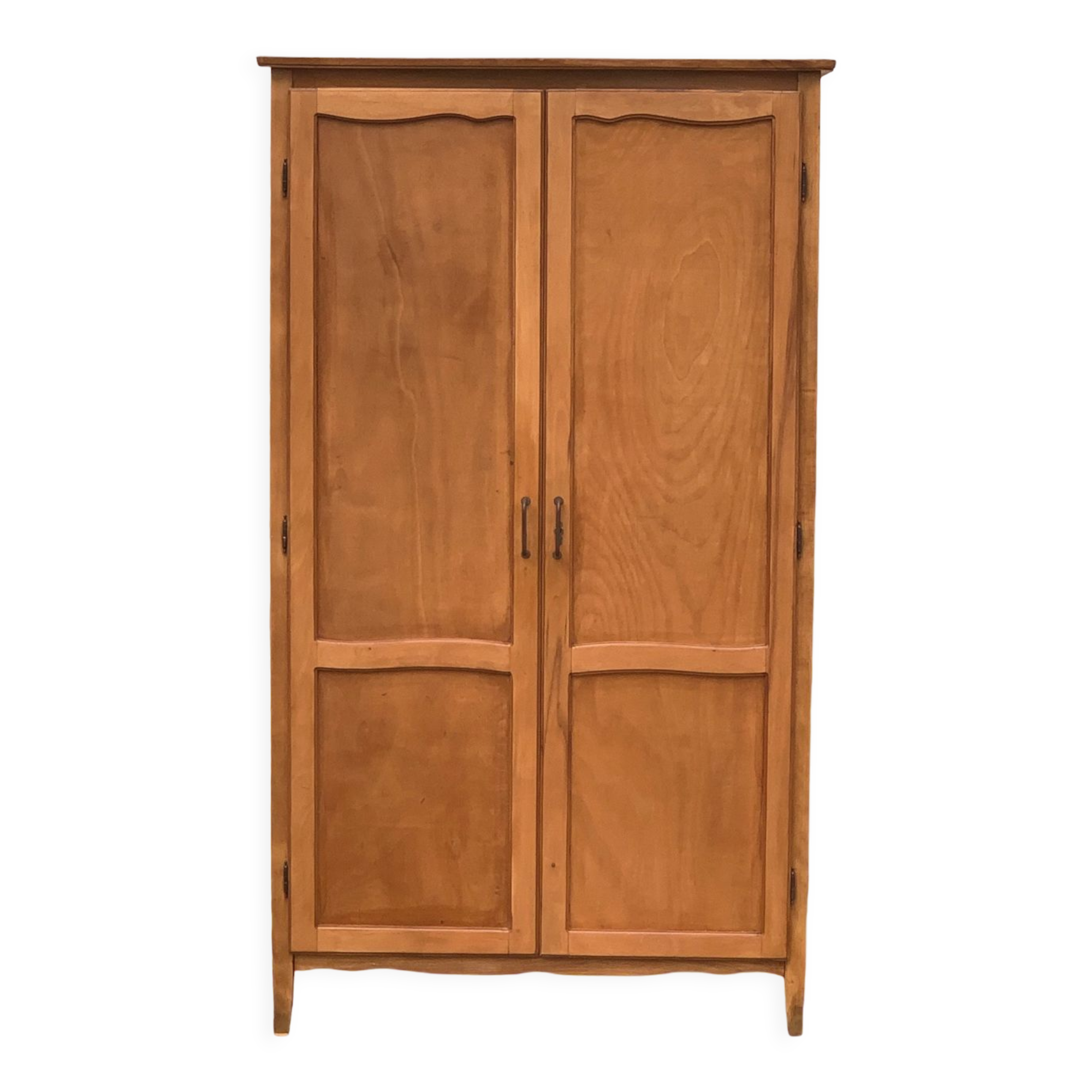 Parisian wardrobe vintage beech 1970