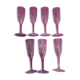 Vintage crystal flutes
