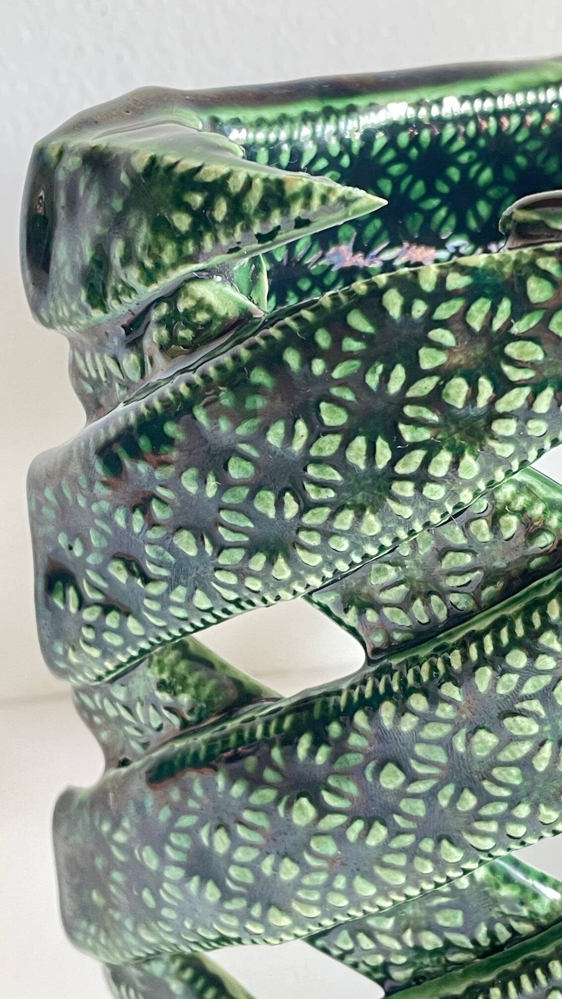 Wall lamp ceramic craftsmanship vintage