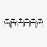 Set of 6 dining chairs by Kai Papritz, 90s.