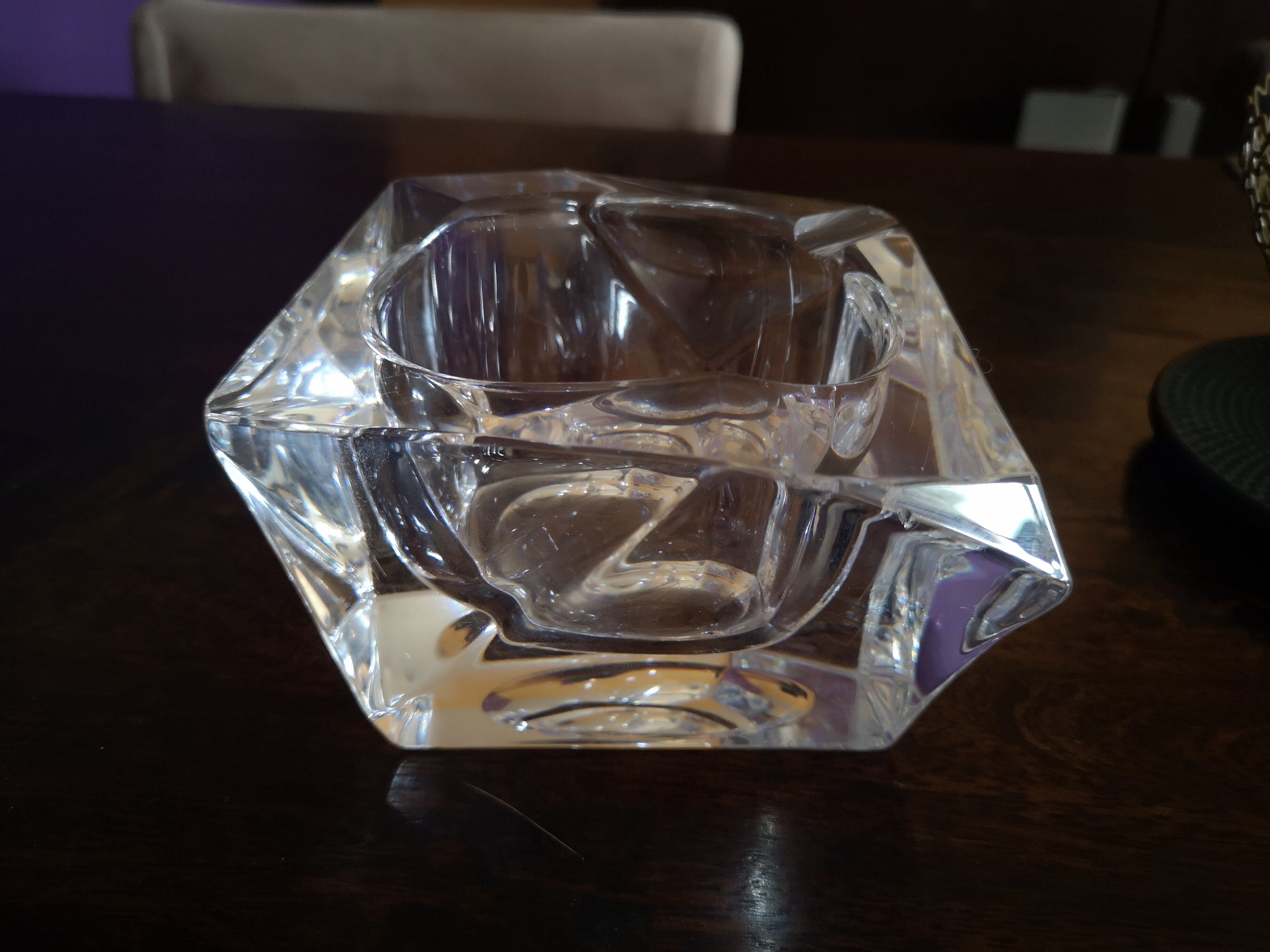 Ashtray and pestle in Daum Crystal