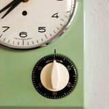 Vintage czechoslovak prim kitchen wall clock with timer, 1960s