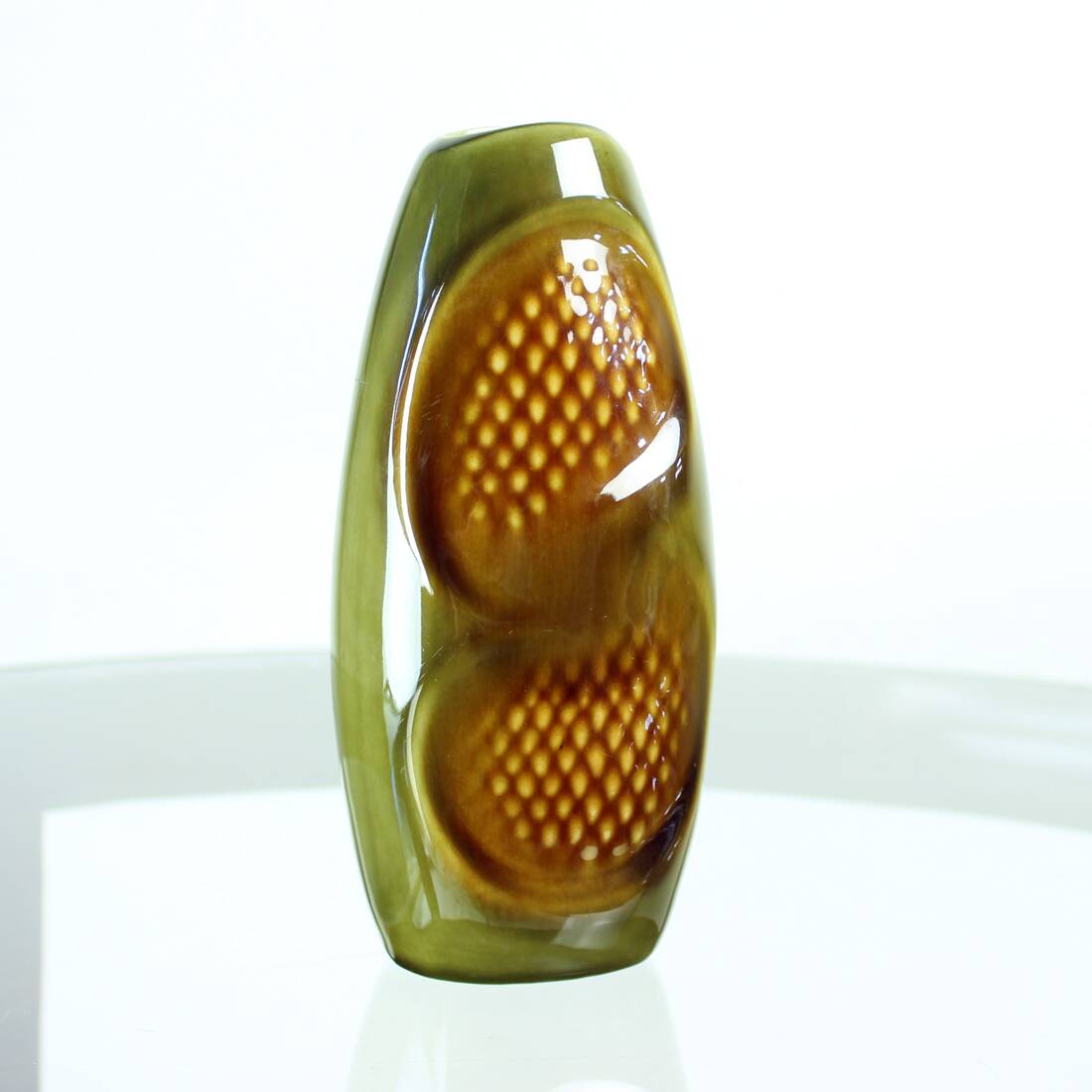 Vase en Céramique Verte 1960 par Ditmar Urbach