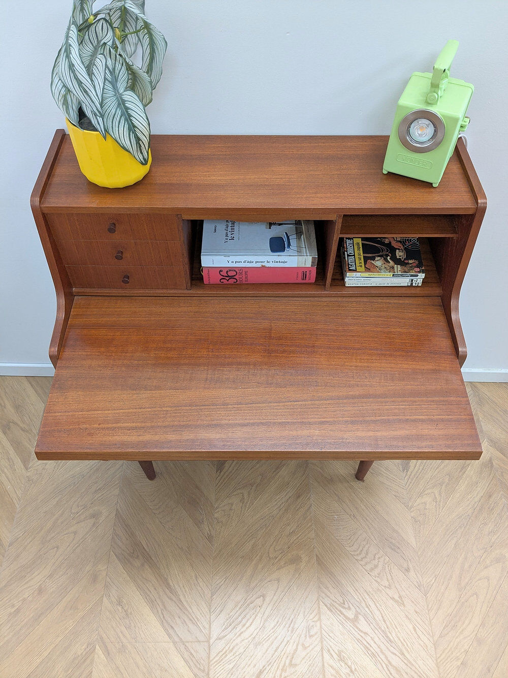 Vintage Scandinavian teak secretary