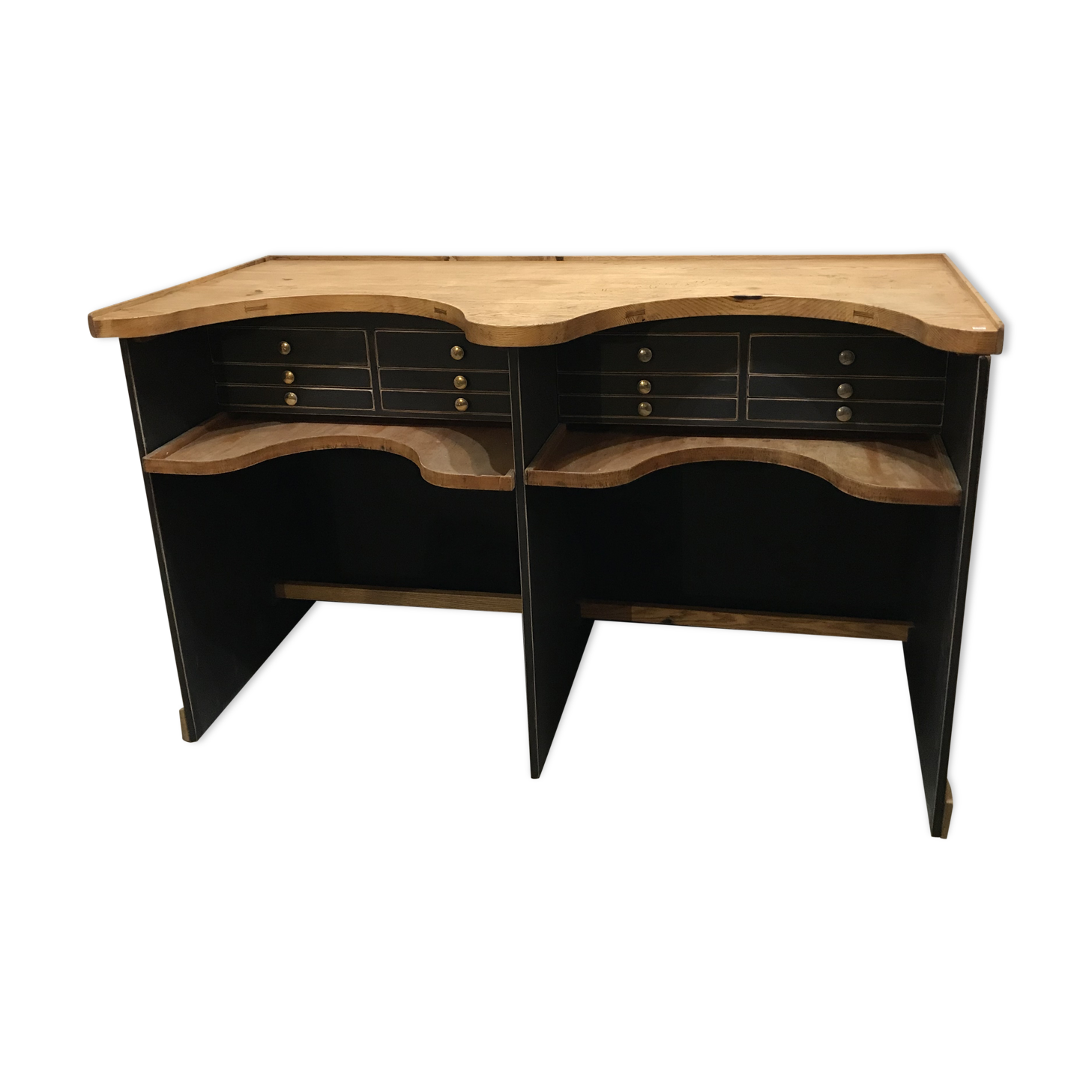 Workbench for a double jeweller of trade furniture