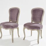 Paire de chaises néo-classiques Louis XV Maison Jansen 1940