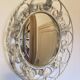 Wrought iron convex mirror, England, 1950s