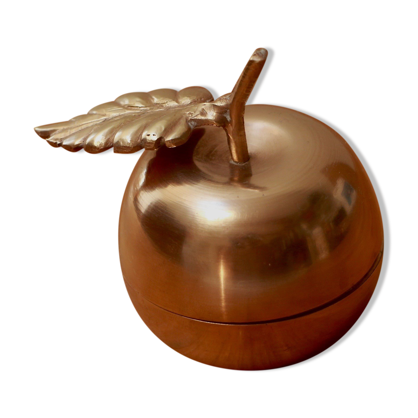 Golden brass apple box