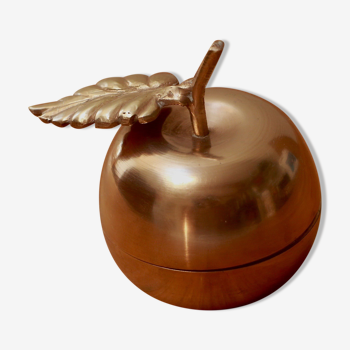 Golden brass apple box