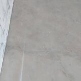 Toilet table on marble with cacker