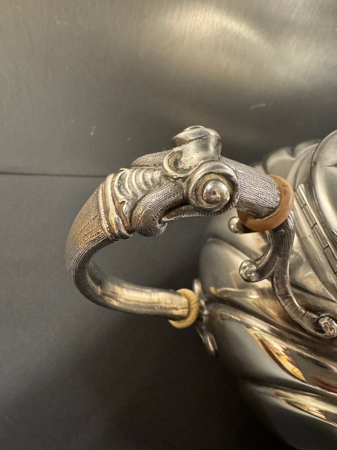 Teapot from the silversmith's house of Cailar & Bavard, early 20th century