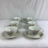 6 tasses & soucoupes haviland made in france limoges