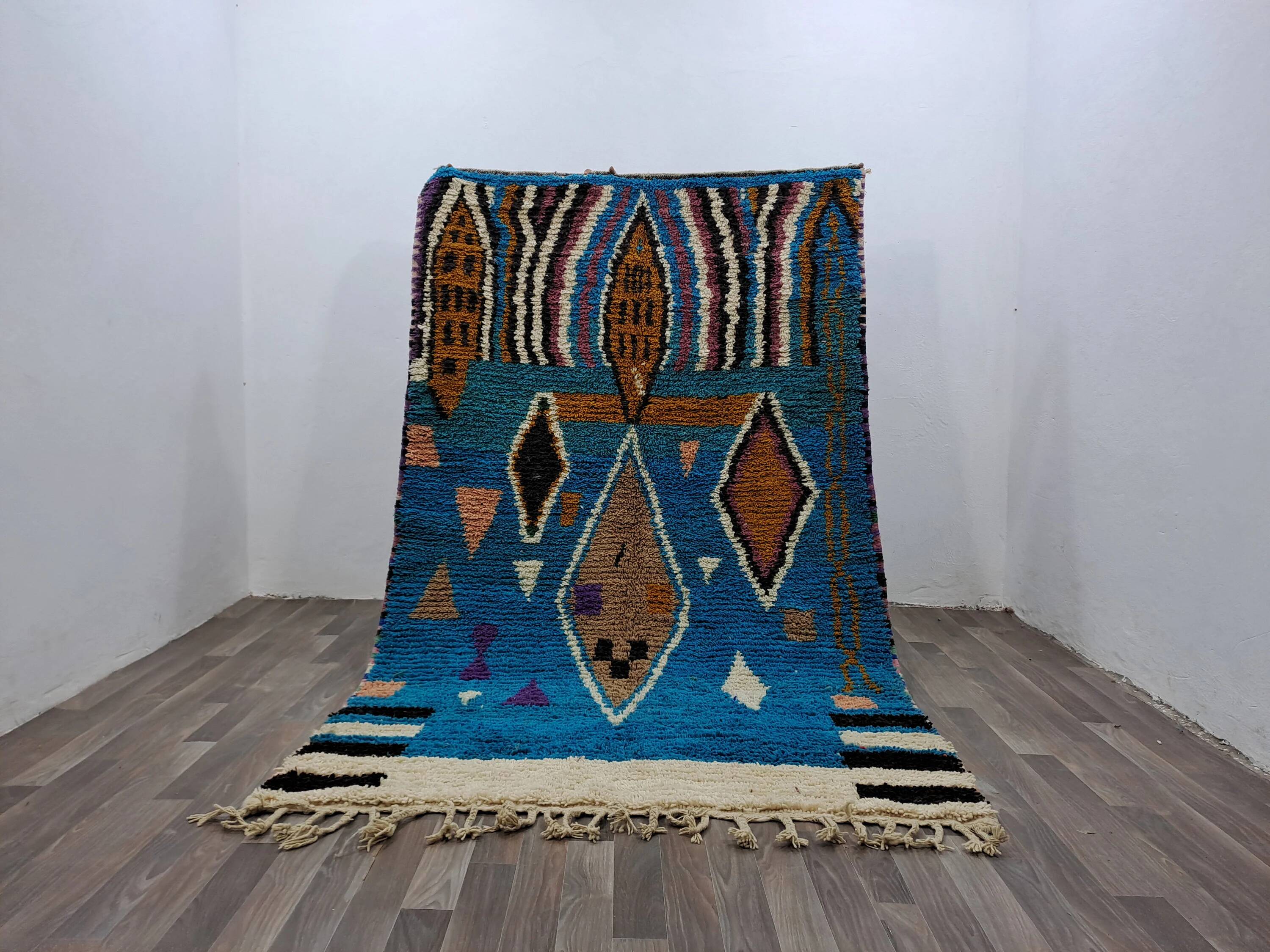 Traditional Moroccan rug, pure wool, 3x2 m.