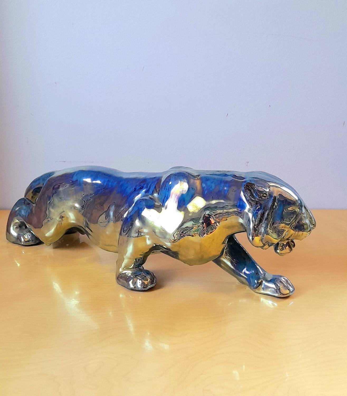 Panther in flamed sandstone Rambervillers art deco