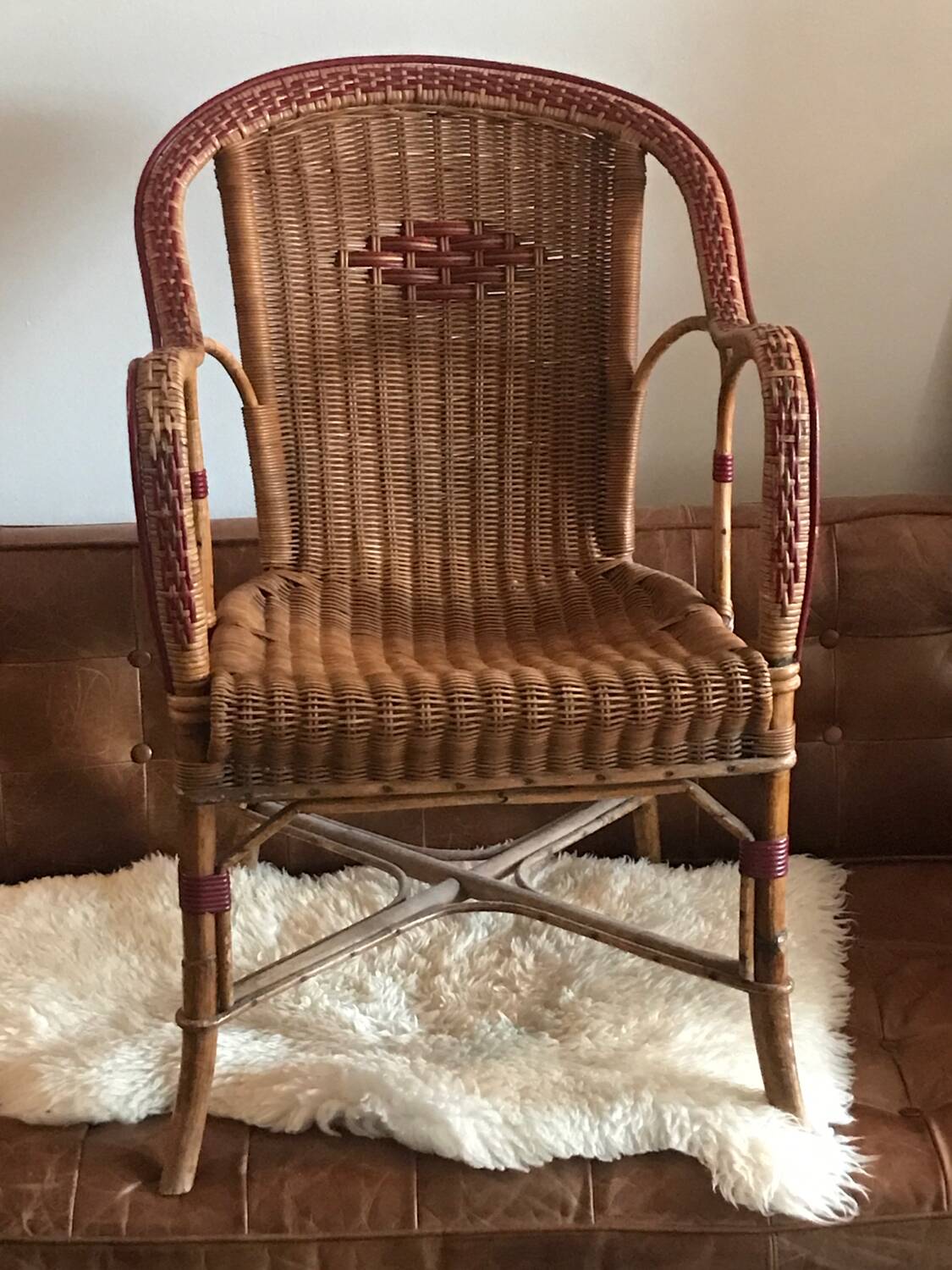 Fauteuil en rotin adulte