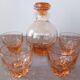 Art Deco carafe and its 4 glasses