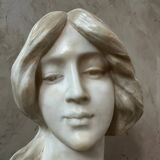 Marble bust of a woman