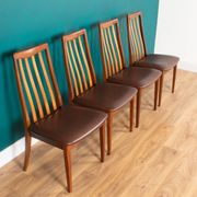 Retro Teak GPlan 1960s Fresco Dining Table & 4 Four Chairs By Victor Wilkins
