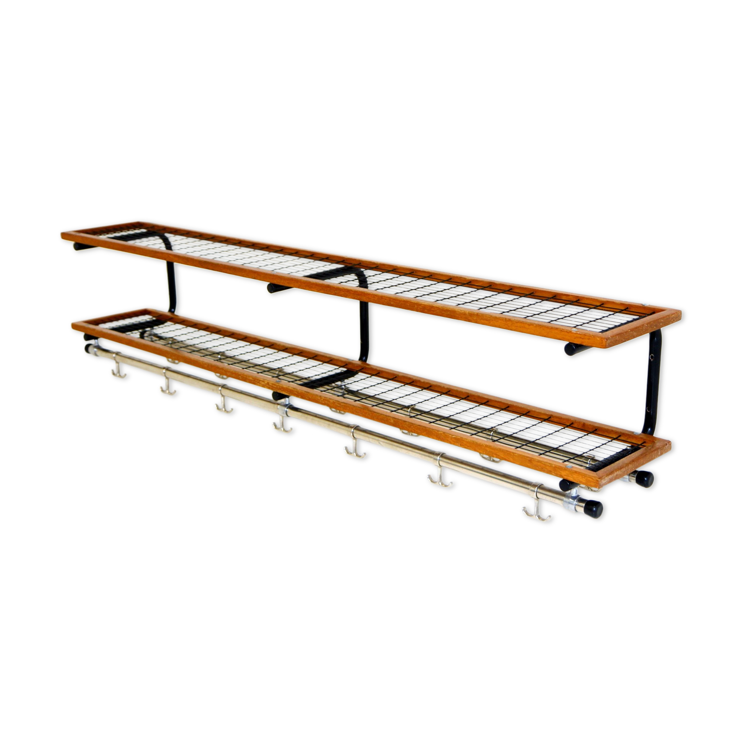 Teak and metal hook, Sweden, 1970