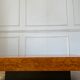 Coffee table in elm magnifying glass Rochebobois vintage