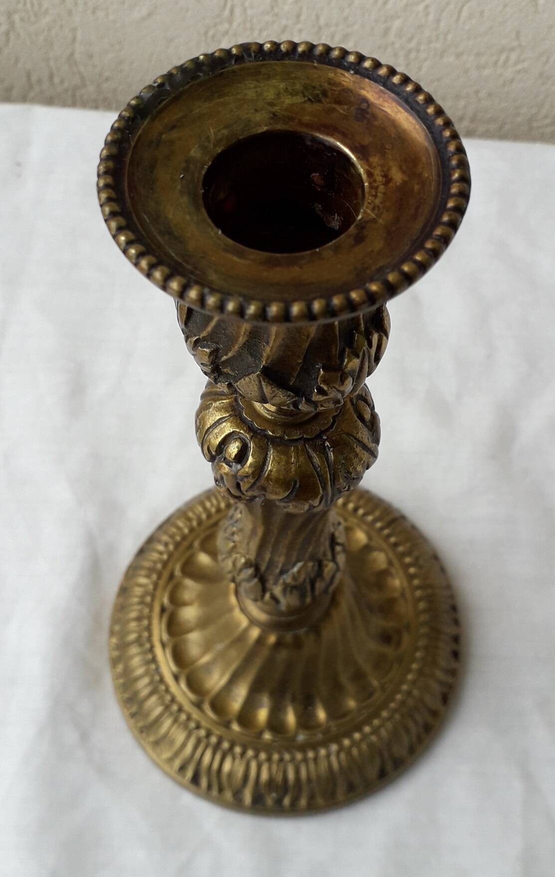 Pair of bronze candlesticks