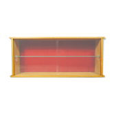 Wall display case in gilded oak 1960