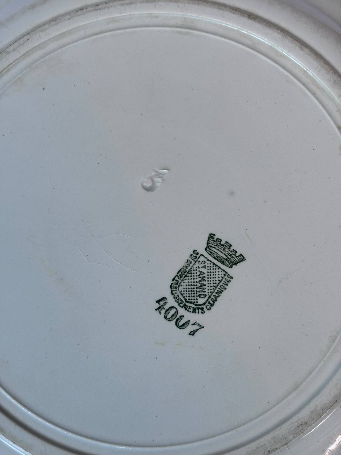 Saint Amand iron earth serving dish