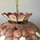 Suspension in mother-of-pearl shell and bohemian brass
