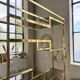 Brass shelf 1970 Belgo Chrom regency