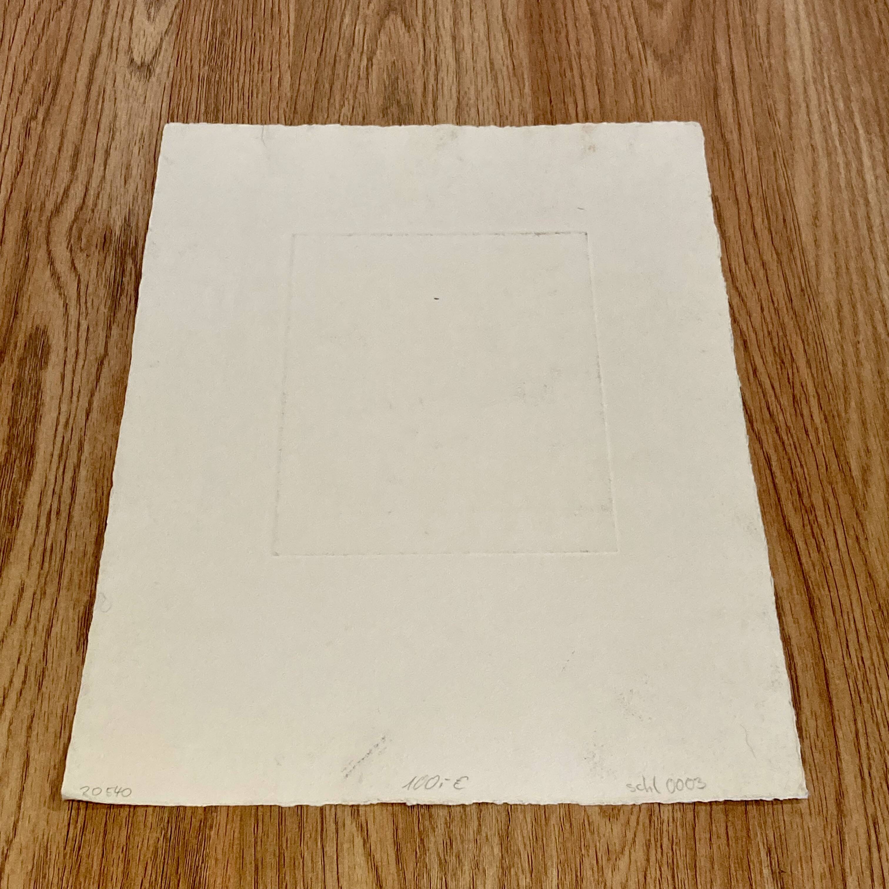 Set of three stamped drawings.